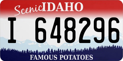 ID license plate I648296