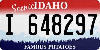 ID license plate I648297