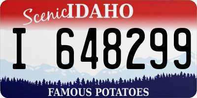 ID license plate I648299