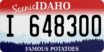 ID license plate I648300
