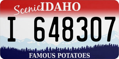 ID license plate I648307
