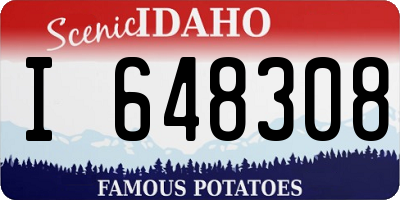 ID license plate I648308