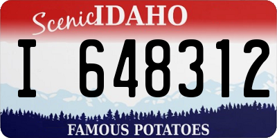 ID license plate I648312