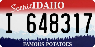 ID license plate I648317