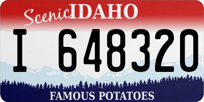 ID license plate I648320