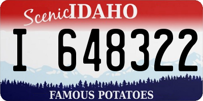 ID license plate I648322