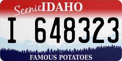 ID license plate I648323