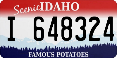 ID license plate I648324