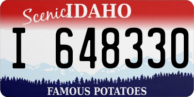 ID license plate I648330