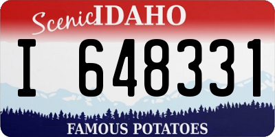 ID license plate I648331