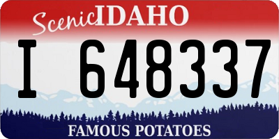 ID license plate I648337
