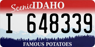 ID license plate I648339