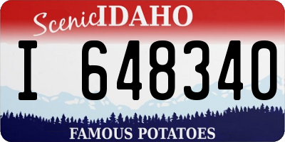 ID license plate I648340