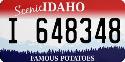 ID license plate I648348