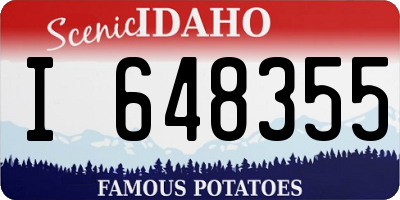 ID license plate I648355