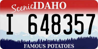 ID license plate I648357