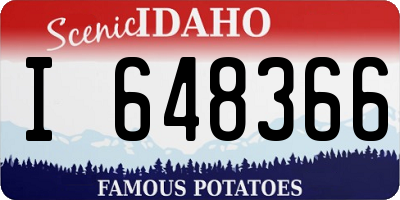 ID license plate I648366