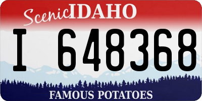ID license plate I648368