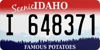 ID license plate I648371