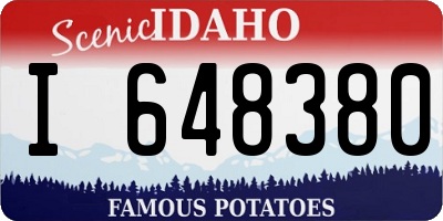 ID license plate I648380