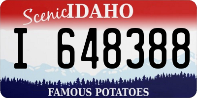 ID license plate I648388