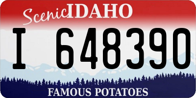 ID license plate I648390