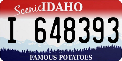 ID license plate I648393