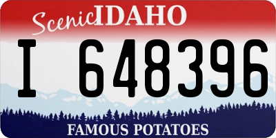 ID license plate I648396