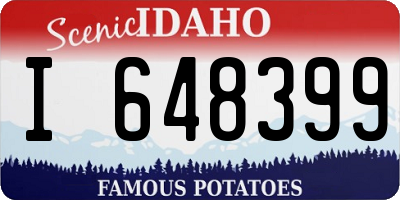 ID license plate I648399