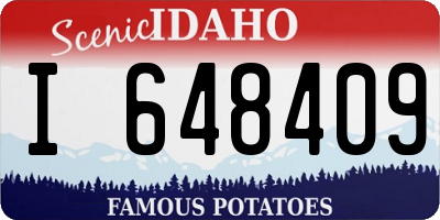 ID license plate I648409