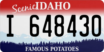 ID license plate I648430