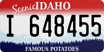 ID license plate I648455