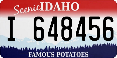 ID license plate I648456