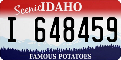 ID license plate I648459