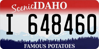 ID license plate I648460