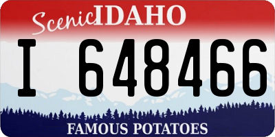 ID license plate I648466