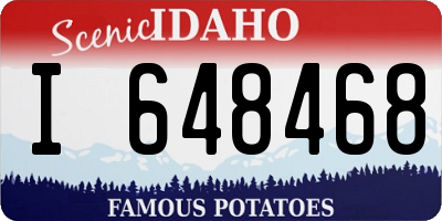 ID license plate I648468