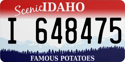 ID license plate I648475