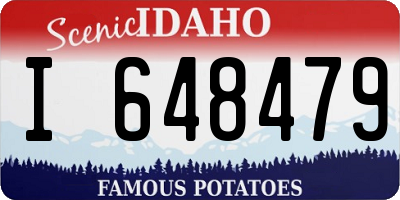 ID license plate I648479