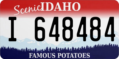 ID license plate I648484