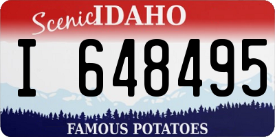 ID license plate I648495