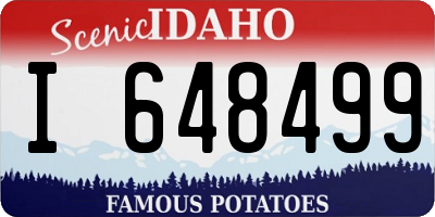 ID license plate I648499