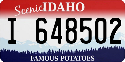 ID license plate I648502