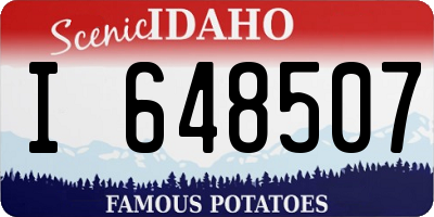 ID license plate I648507