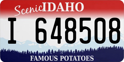 ID license plate I648508