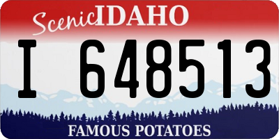 ID license plate I648513