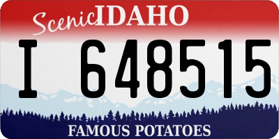 ID license plate I648515