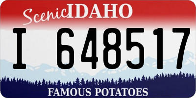 ID license plate I648517