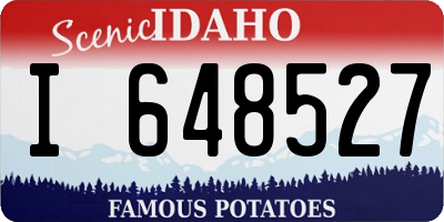 ID license plate I648527