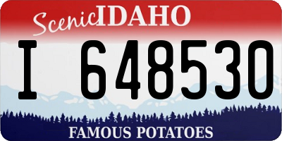ID license plate I648530